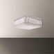 Signature Legacy Quantum 4 Light 12 inch Stainless Steel Flush Mount Ceiling Light