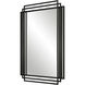 Amherst 37 X 24 inch Matte Black Wall Mirror