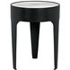 Cylinder 24 X 18 inch Matte Black Side Table, Small