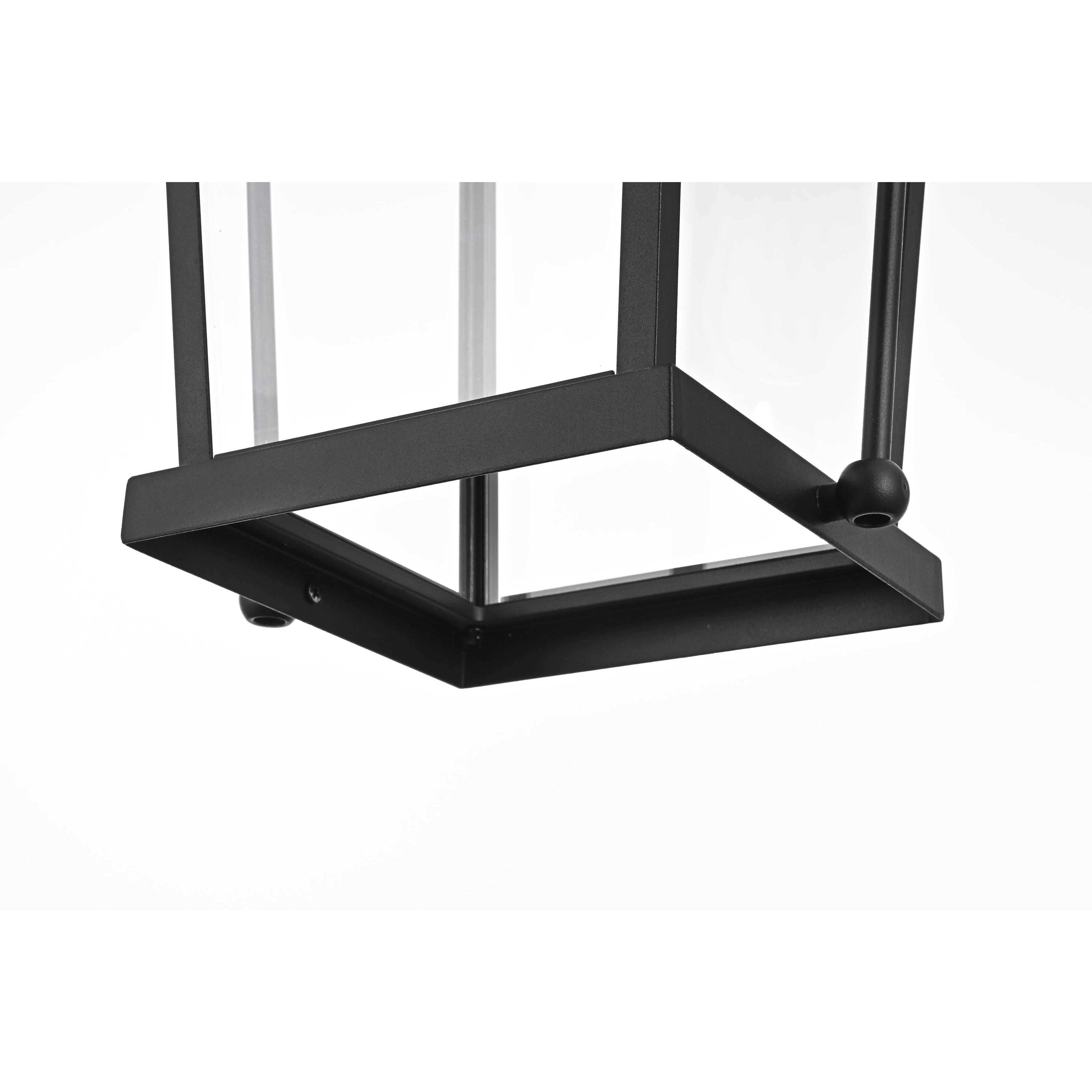 Luz 1 Light 9 inch Black Outdoor Pendant