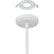 Dahlia LED 28 inch Plaster White Chandelier Ceiling Light