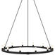 Cascadian 12 Light 39.38 inch Matte Black Chandelier Ceiling Light