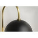 Renee 2 Light Aged Brass / Black Wall Sconce Wall Light