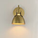 Dusk 1 Light 6 inch Satin Brass Bath Vanity Wall Light
