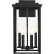 Kaysen 4 Light 21 inch Black Outdoor Wall Sconce