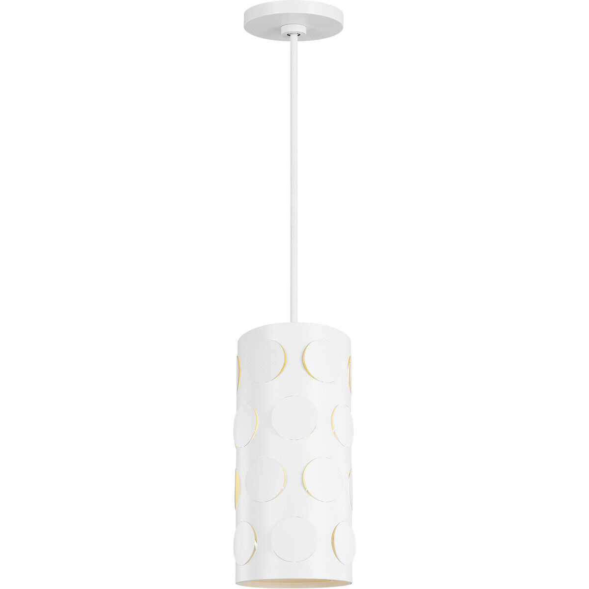 kate spade new york Dottie 1 Light 7.13 inch Matte White Pendant Ceiling Light