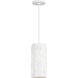 kate spade new york Dottie 1 Light 7.13 inch Matte White Pendant Ceiling Light