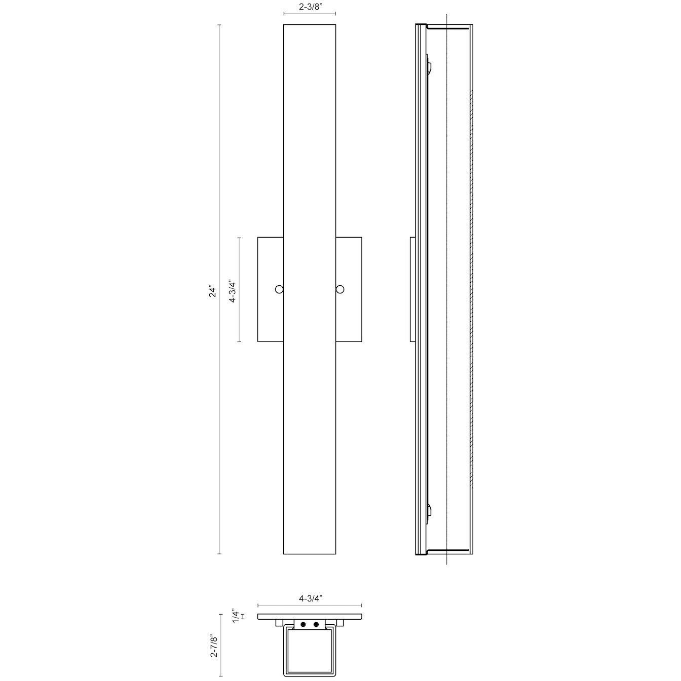 Melville Wall Sconce Wall Light in Chrome