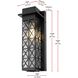 Wildey 1 Light 15 inch Black Outdoor Wall Sconce