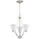 Annette St 3 Light 18 inch Brushed Nickel Foyer Chandelier Ceiling Light