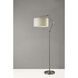 Willard 64 inch 100.00 watt Brushed Steel Floor Lamp Portable Light