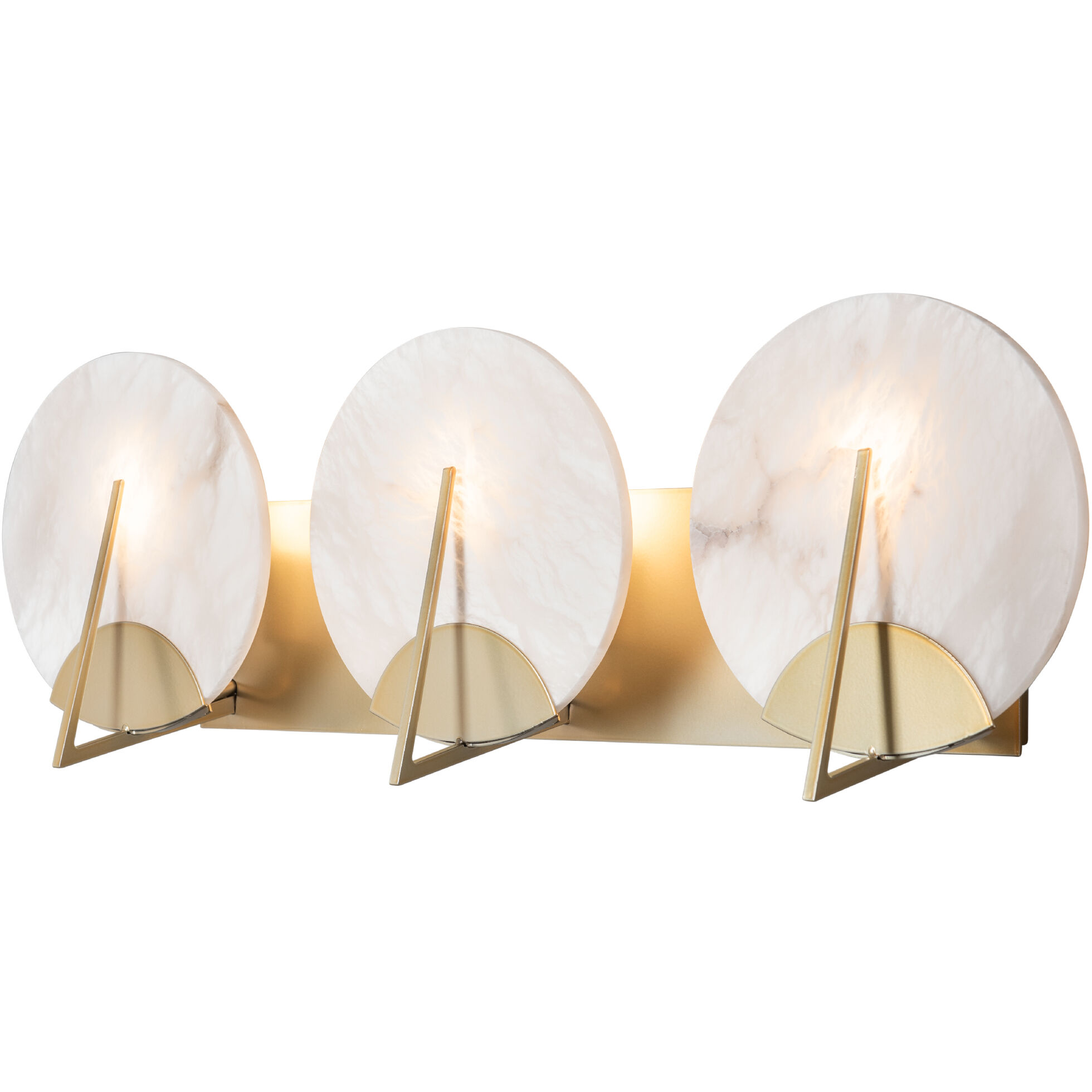 Callisto 3 Light 27 inch Modern Brass Bath Sconce Wall Light