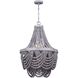 Madison 6 Light 19 inch Gray Chandelier Ceiling Light
