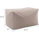 Seascape 18.25 inch Sand Outdoor Pouf Bench