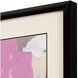 Bold Expression Pink and Beige and Black and Orange Framed Art