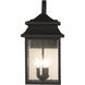 Crossbend 3 Light 20 inch Textured Black Outdoor Wall Mount in Textured Matte Black