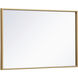 Monet 28 X 28 inch Brass Wall Mirror