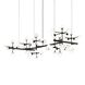 Nebula LED 95.5 inch Satin Black Chandelier Ceiling Light in Standard Suspension