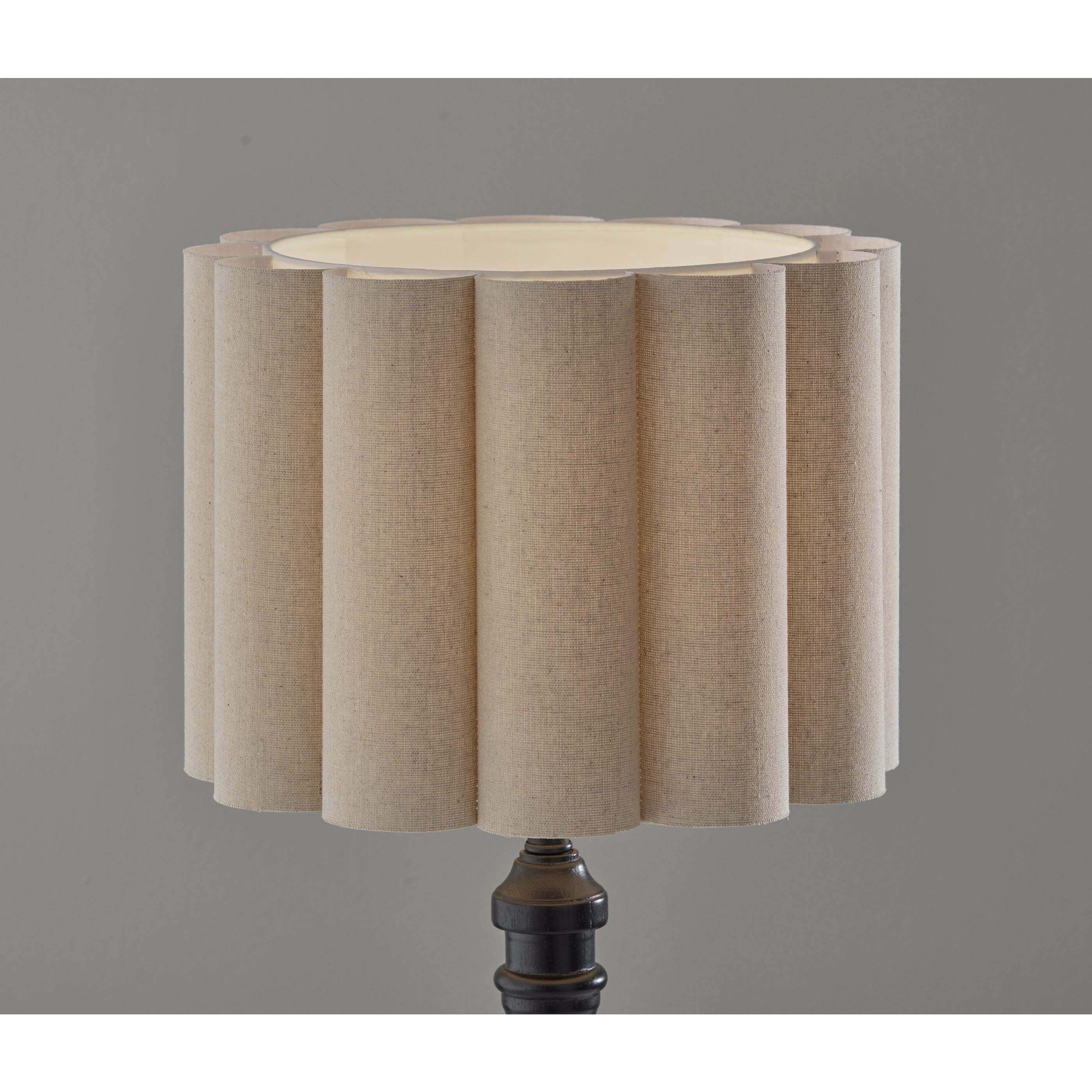 Claret 26.5 inch 100.00 watt Black Wood Table Lamp Portable Light