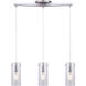 Madison 3 Light 29.88 inch Brushed Nickel Pendant Ceiling Light