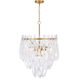 Glassara 6 Light 23 inch Legacy Brass Pendant Ceiling Light