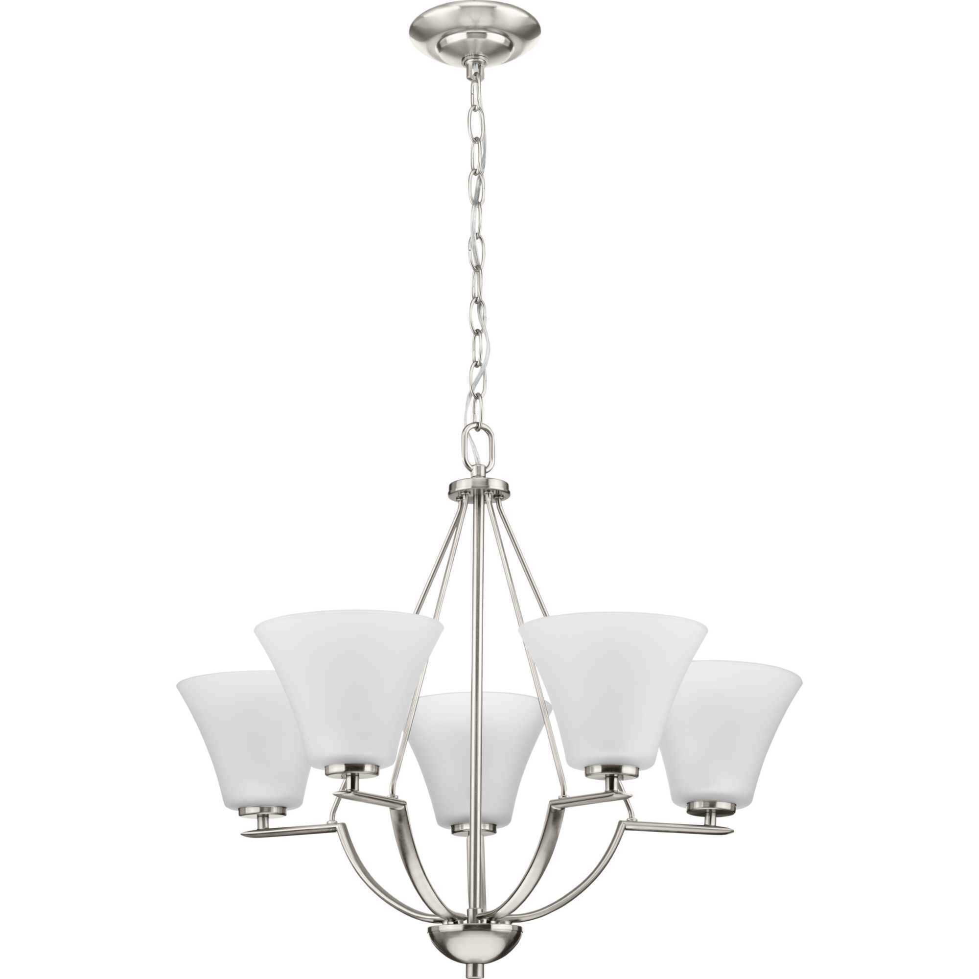 Annette St 5 Light 27 inch Brushed Nickel Chandelier Ceiling Light
