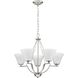 Annette St 5 Light 27 inch Brushed Nickel Chandelier Ceiling Light
