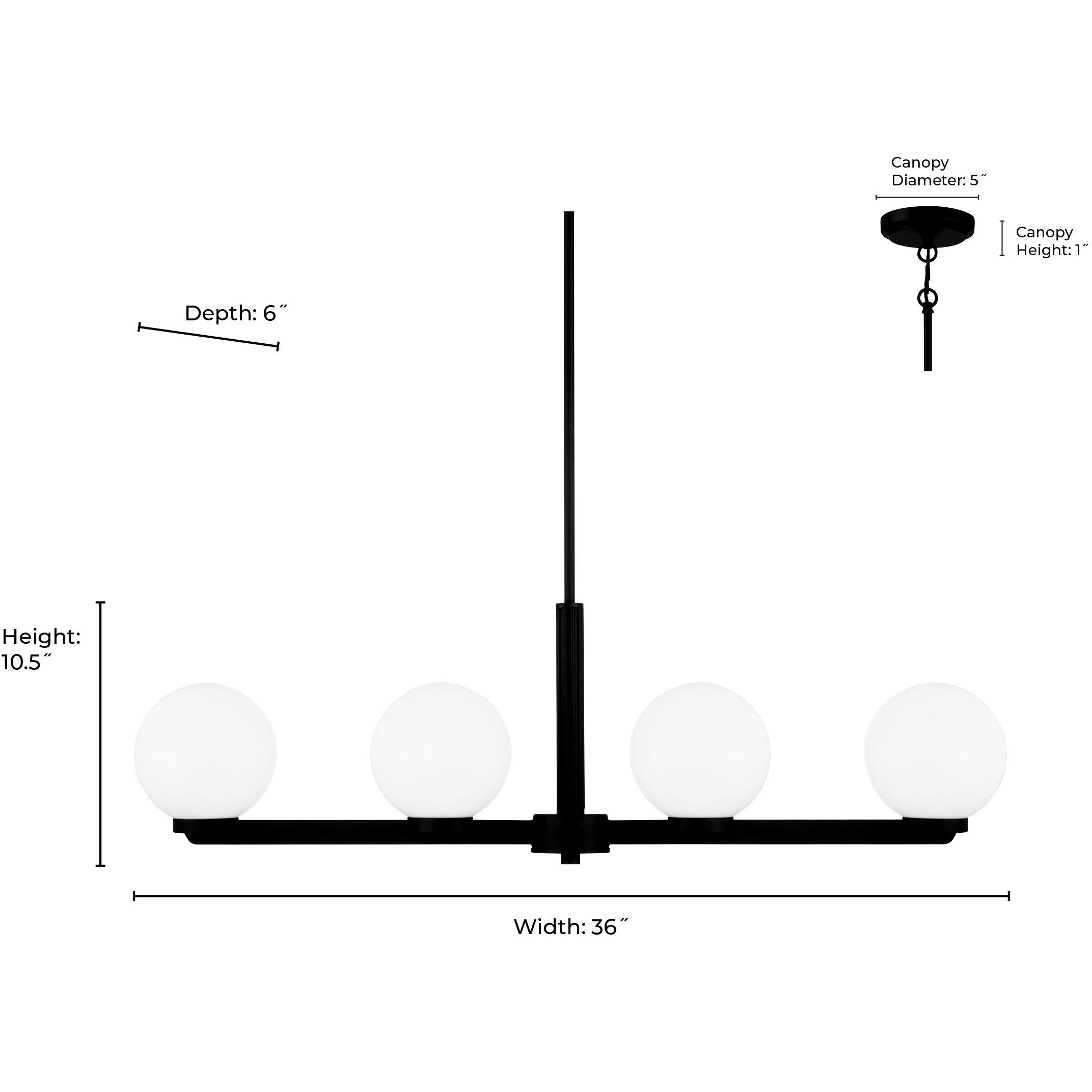 Ardeva 4 Light 36 inch Vintage Brass Linear Chandelier Ceiling Light