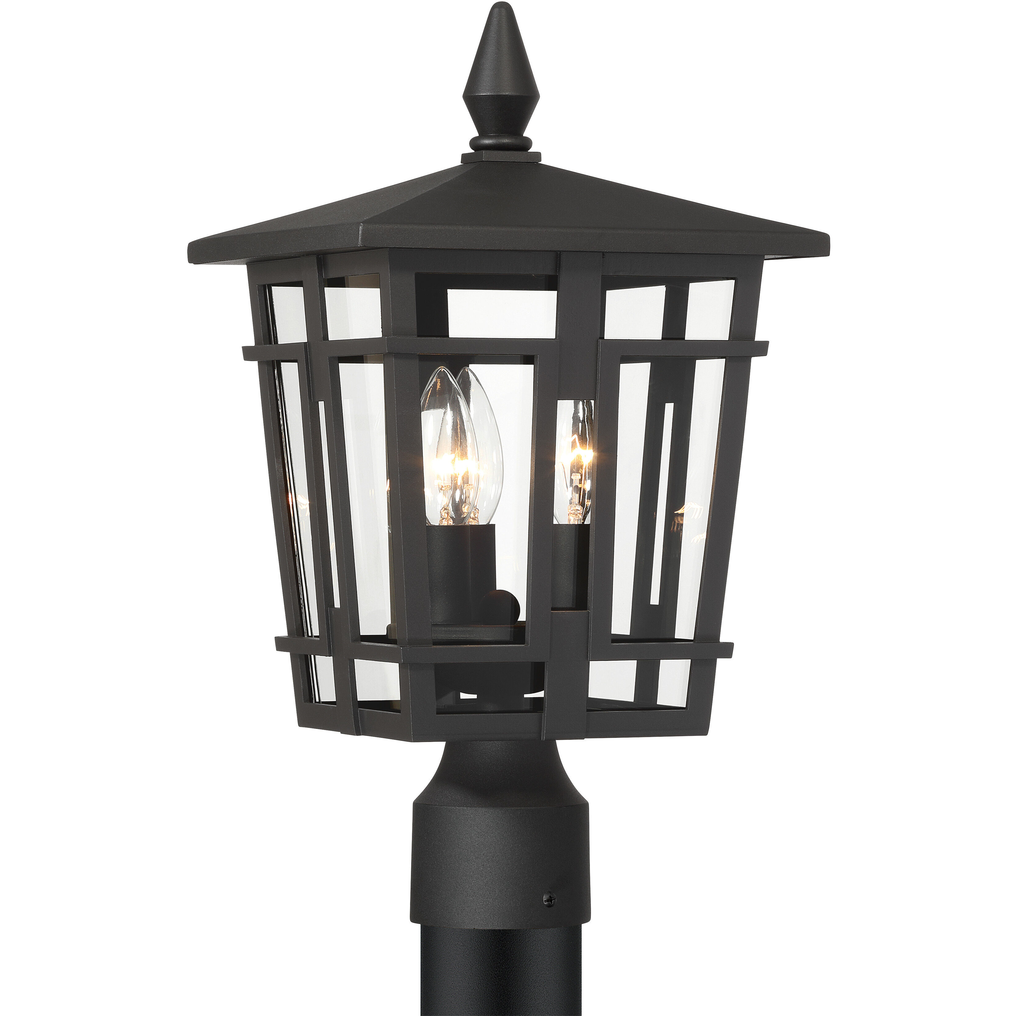 Fieldstone 3 Light 16.75 inch Sand Coal Outdoor Post Mount