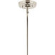 Livadia 6 Light Polished Nickel Chandelier Ceiling Light, 1 Tier Large