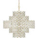 Spring Flower 12 Light 35 inch Brass Chandelier Ceiling Light