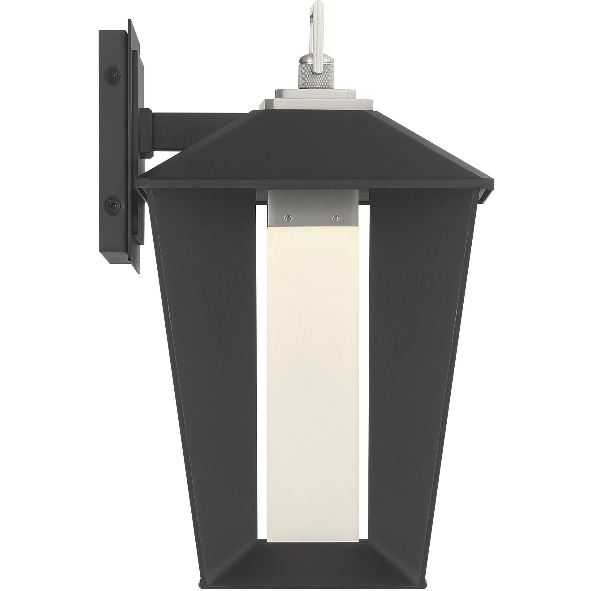 Andson LED 12.75 inch Satin Nickel-Sand Black Mix Outdoor Wall Sconce