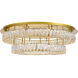Monroe LED 34 inch Gold Chandelier Ceiling Light