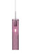Juni 16 1 Light Satin Nickel Pendant Ceiling Light in Plum Bubble Glass