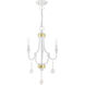 Glendale 3 Light 14 inch White Mini Chandelier Ceiling Light