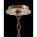 Acrylic 6 Light Acrylic And Brass Chandelier Ceiling Light