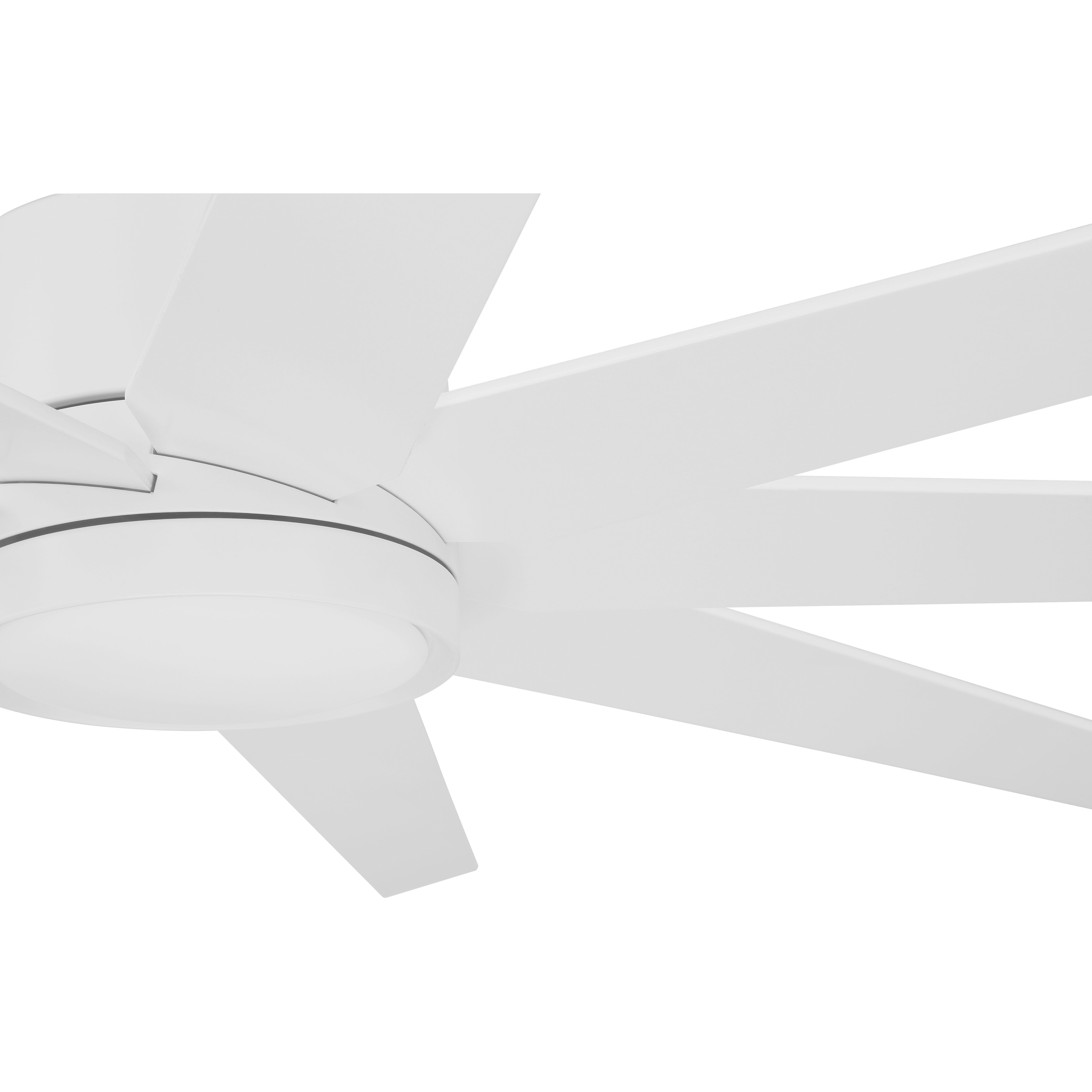 Champion 60 inch Matte White with Matte White/Matte White Blades Ceiling Fan