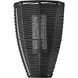 Open Air Luca 1 Light 12 inch Black Outdoor Wall Mount Lantern
