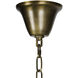 Toby 4 Light 13 inch Antique Brass Chandelier Ceiling Light