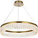 Rune 1 Light 24 inch Satin Gold Chandelier Ceiling Light