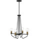 Ravella 4 Light 20 inch Black Chandelier Ceiling Light