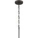 Erma 3 Light Olde Bronze Chandelier Ceiling Light, Small, 1 Tier