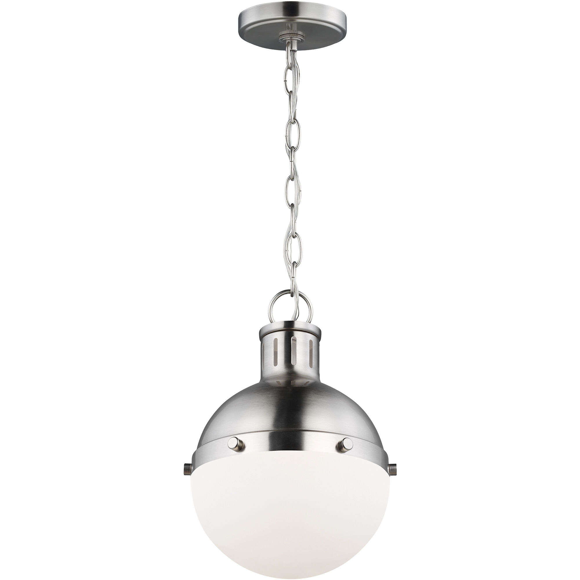 TOB by Thomas O'Brien Hanks LED 8.13 inch Brushed Nickel Pendant Ceiling Light