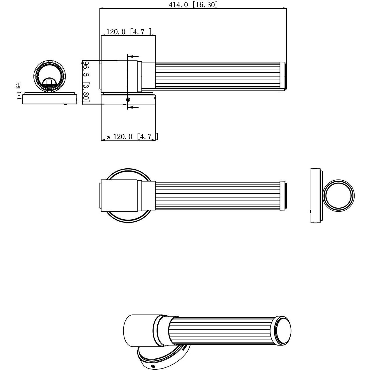 Warwick Wall Sconce Wall Light in Modern Gold