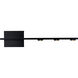 Aurora 3 Light Satin Brushed Black Wall Sconce Wall Light