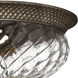Plantation 3 Light 16 inch Pearl Bronze Indoor Bath Flush Mount Ceiling Light