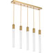 Weston 5 Light 36 inch Satin Gold Pendant Ceiling Light