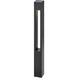 Atlantis 12v 50.00 watt Satin Black Landscape Path Bollard, Square