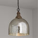 Chandler 1 Light 15 inch Grey Wash and Dark Pewter Pendant Ceiling Light