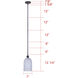 Marek 1 Light 7 inch Matte Black Mini Pendant Ceiling Light